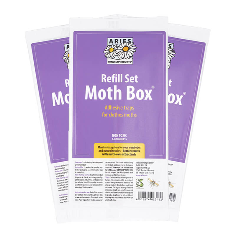 Storpack 3 st Mottlock® Refill 2-pack forpackning