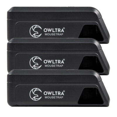 Storpack 3 st OWLTRA® Elektrisk Musfällor