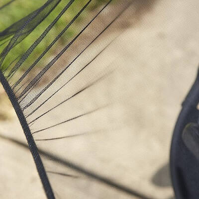 Mücken- & Insektennetz Kinderwagen Einzelwagen (Schwarz) – Bild 2