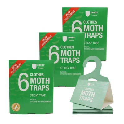Großpack | 3 x Kleidermottenfallen 6er-Pack | Pestis Protect®