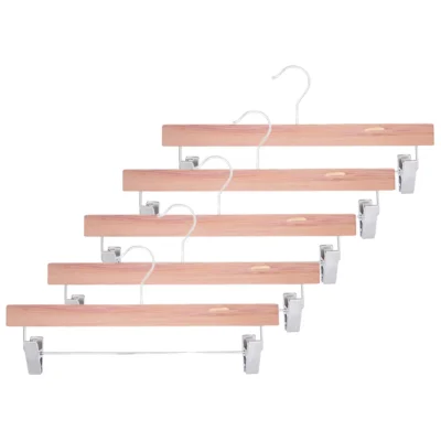 Großpack | 5 Stück Hosenbügel aus Roter Zeder | Nordic Red Cedar®