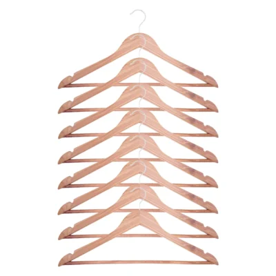Großpack | 8 Stück Kleiderbügel aus Roter Zeder | Nordic Red Cedar®