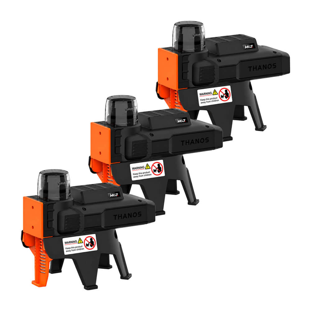 Großpackung | 3 x Thanos® MK47 Elektrische Mäuse- & Rattenfalle + Ständer