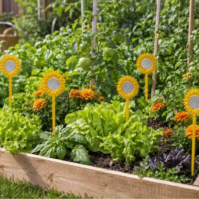 Vogelscheuche Sonnenblume – 12er-Pack – Umgebung